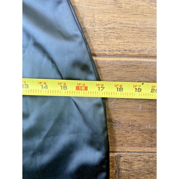 Superdown Open Back Mini Dress Small Black Satin Y2K 90's Clubwear Holiday Party - Picture 6 of 9